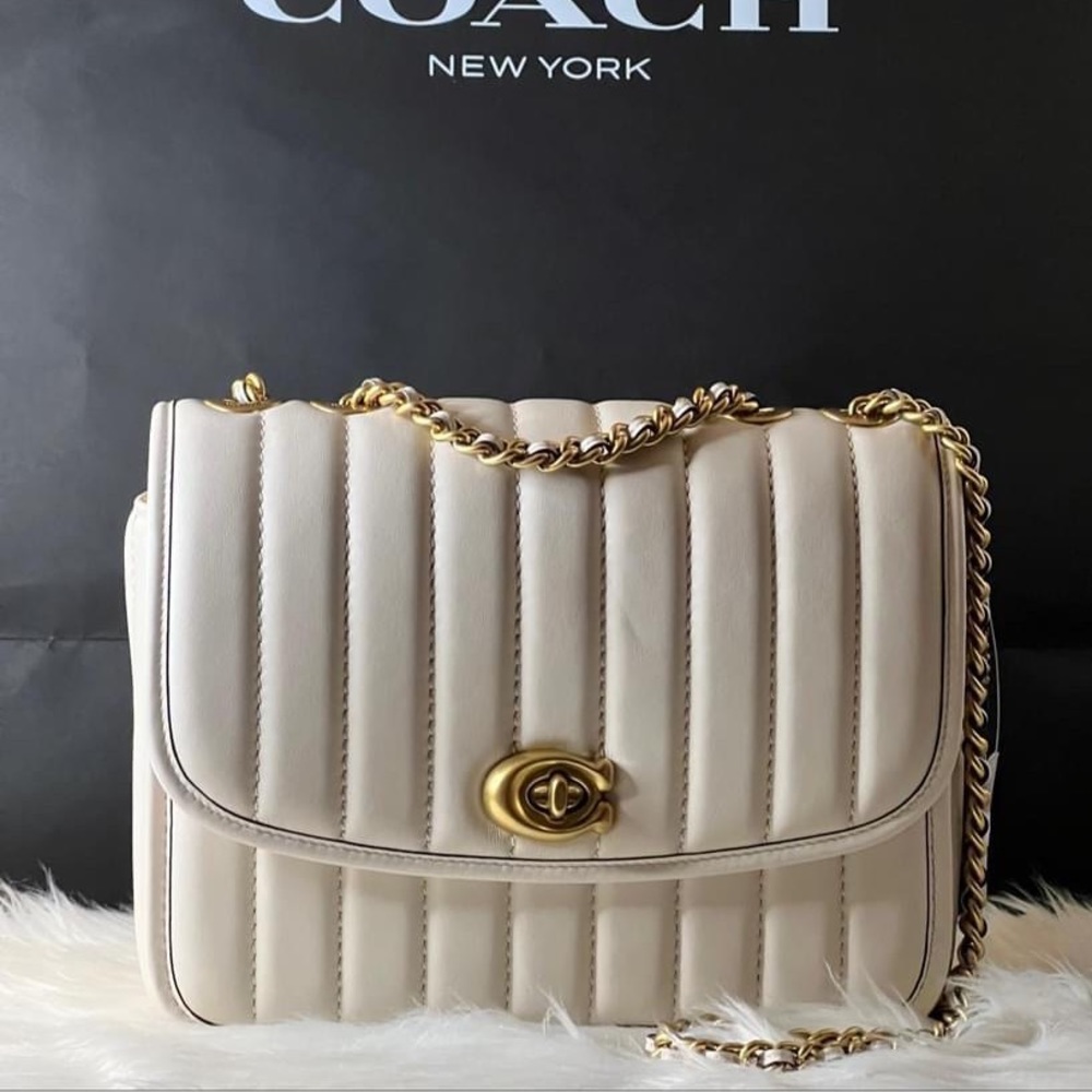 💰SOLD - 4684 - Coach Madison Shoulder Bag with Quilting - Picture 1 of 13